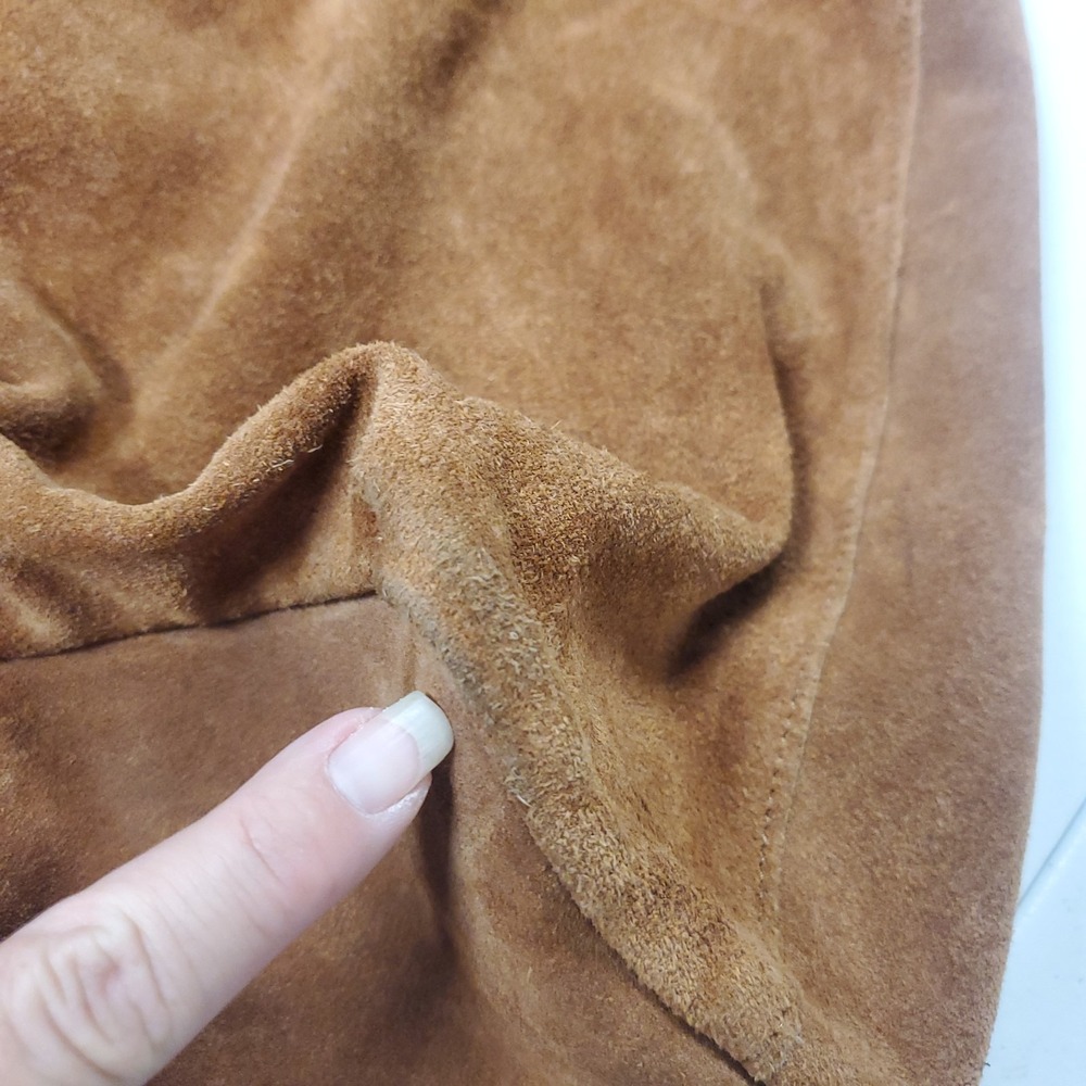 Haute Hippie Designer Suede Leather Brown Hobo Bag Large Brown Slouchy Boho - Picture 16 of 16